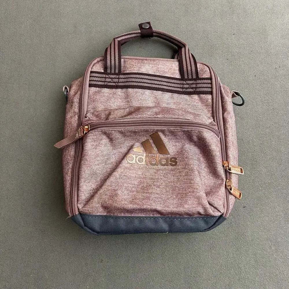 Adidas Squad Insulated Lunch Bag in Purple and Rose Gold